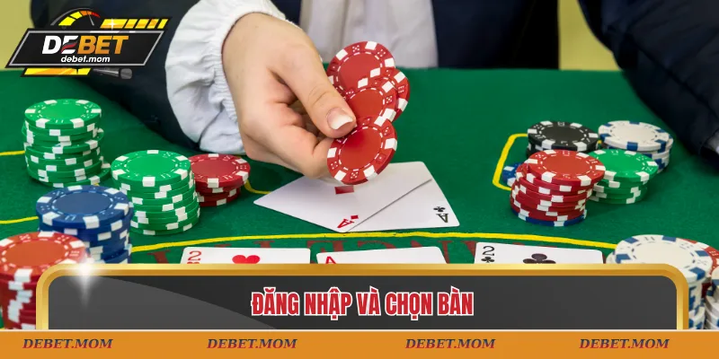 Đăng nhập và chọn bàn